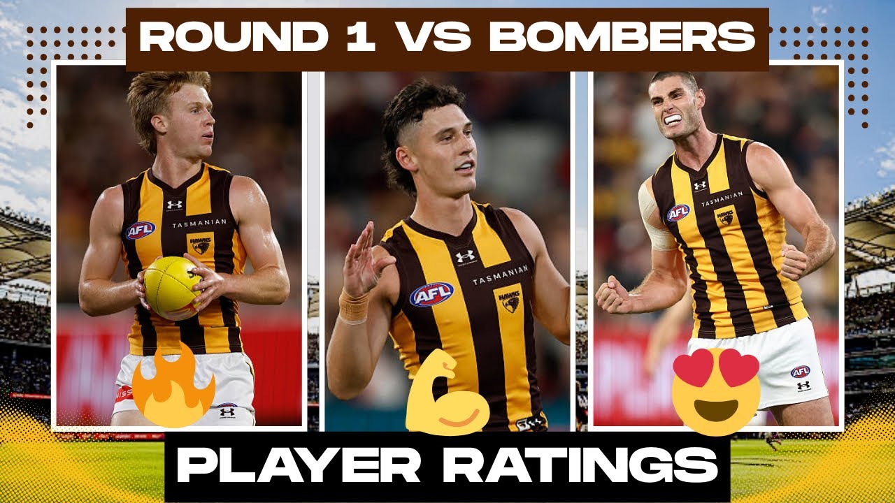 2026 Hawthorn Player Ratings: Round 1 vs Essendon 