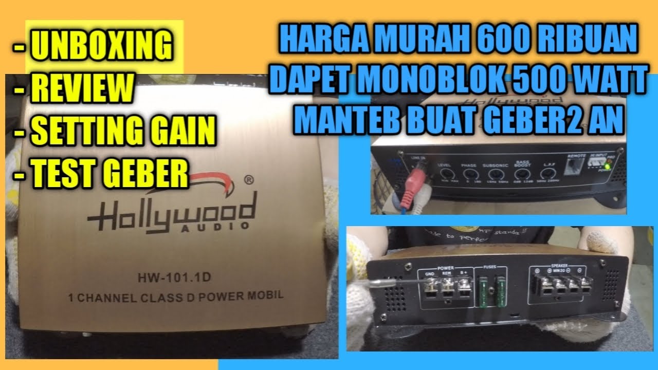 POWER MONOBLOCK MURAH TERBAIK UNTUK AUDIO MOBIL 500 WATT MANTEB BUAT SUBWOOFER 12