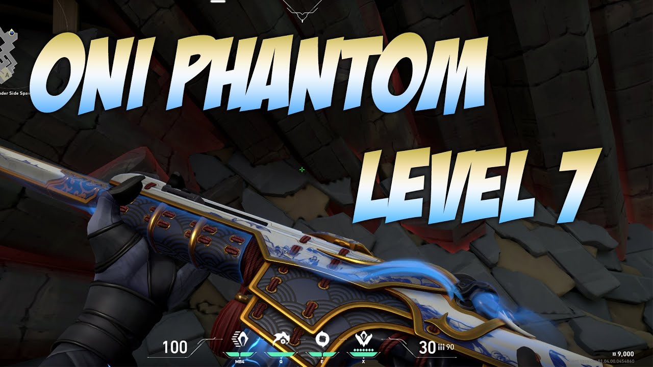 BLUE ONI PHANTOM SKIN GAMEPLAY (LEVEL 7) - VALORANT ONI COLLECTION