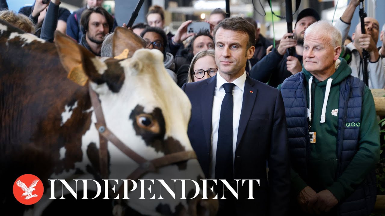 Macron booed by French farmers as he visits agricultural fair