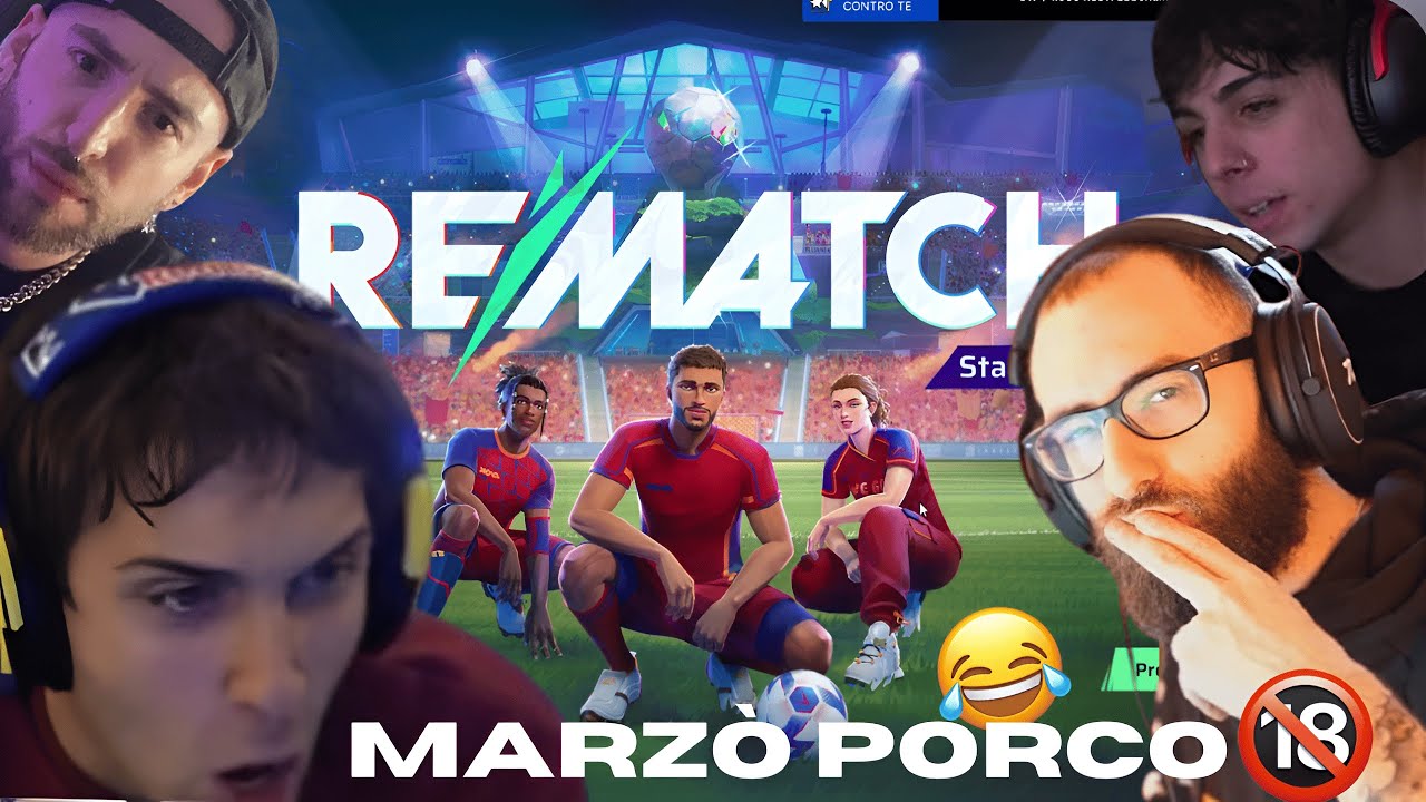 BLUR GIOCA a REMATCH!!🤣🔞 *divertentissimo* w/MARZA,MANUXO E PESH