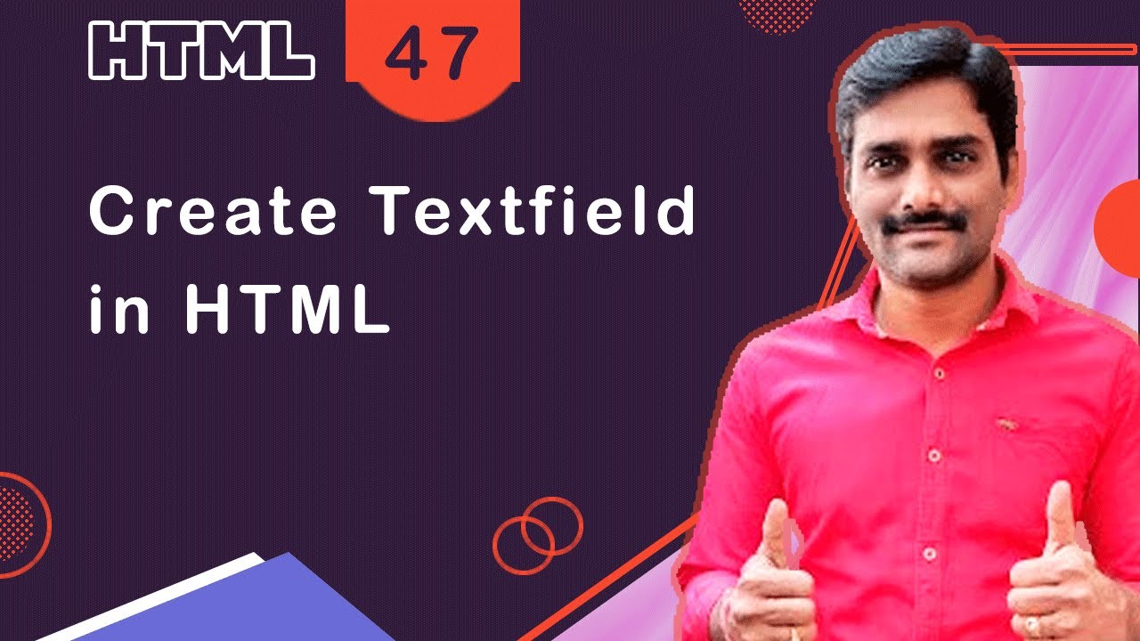 Create Text Field in HTML - HTML Tutorial 47 🚀