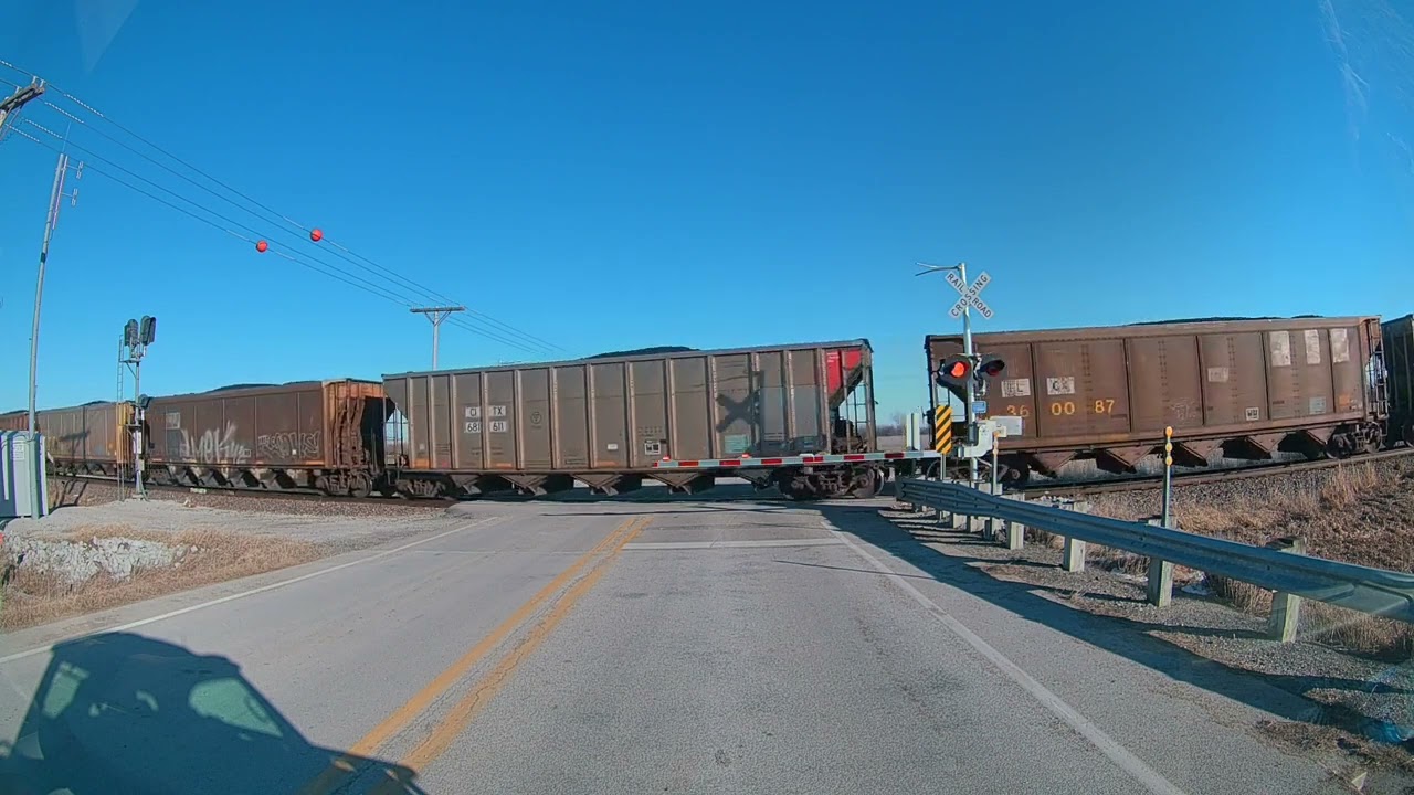 Southbound Union Pacific coal train north of Elkhart, Iowa on the Spine Line