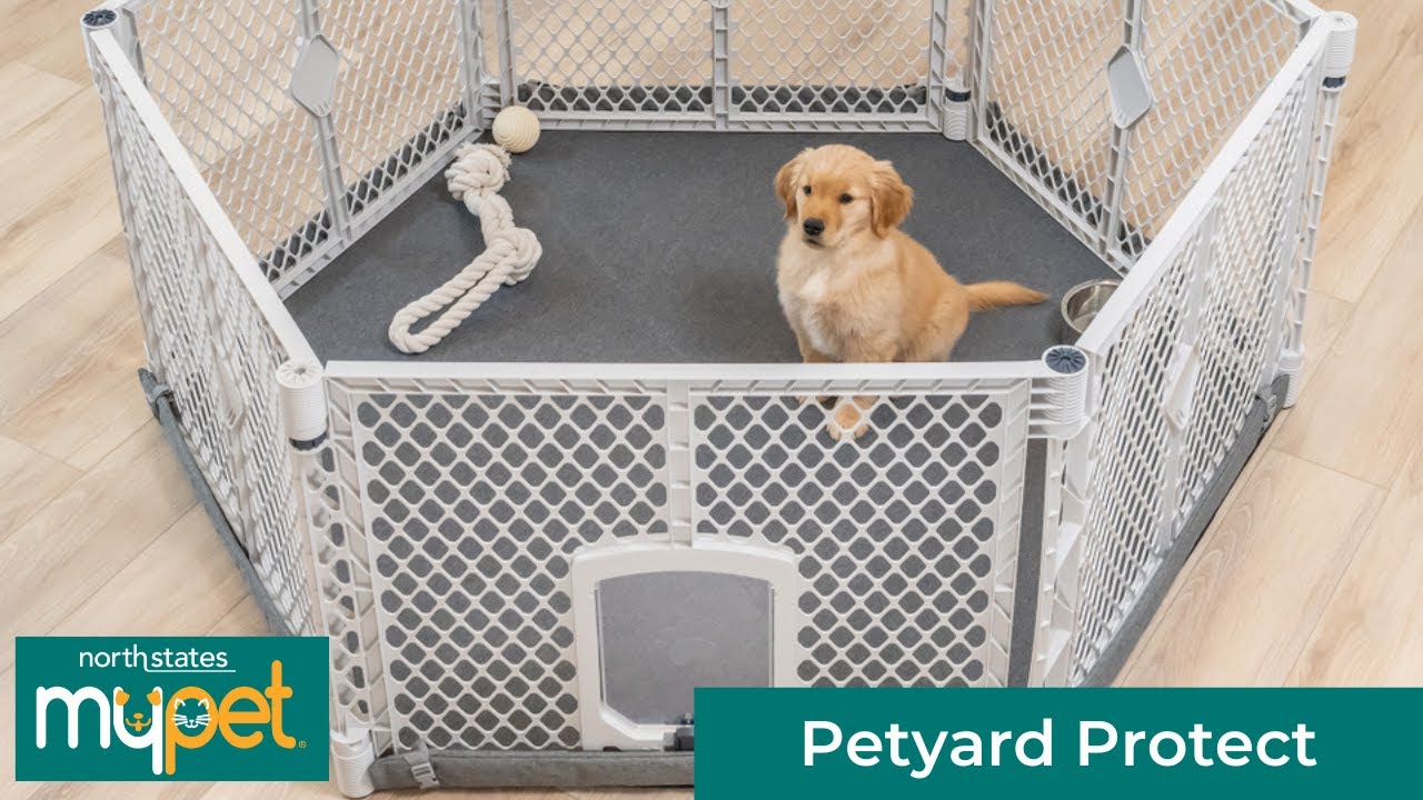 North States MyPet Petyard Protect with Graphite SecureMat
