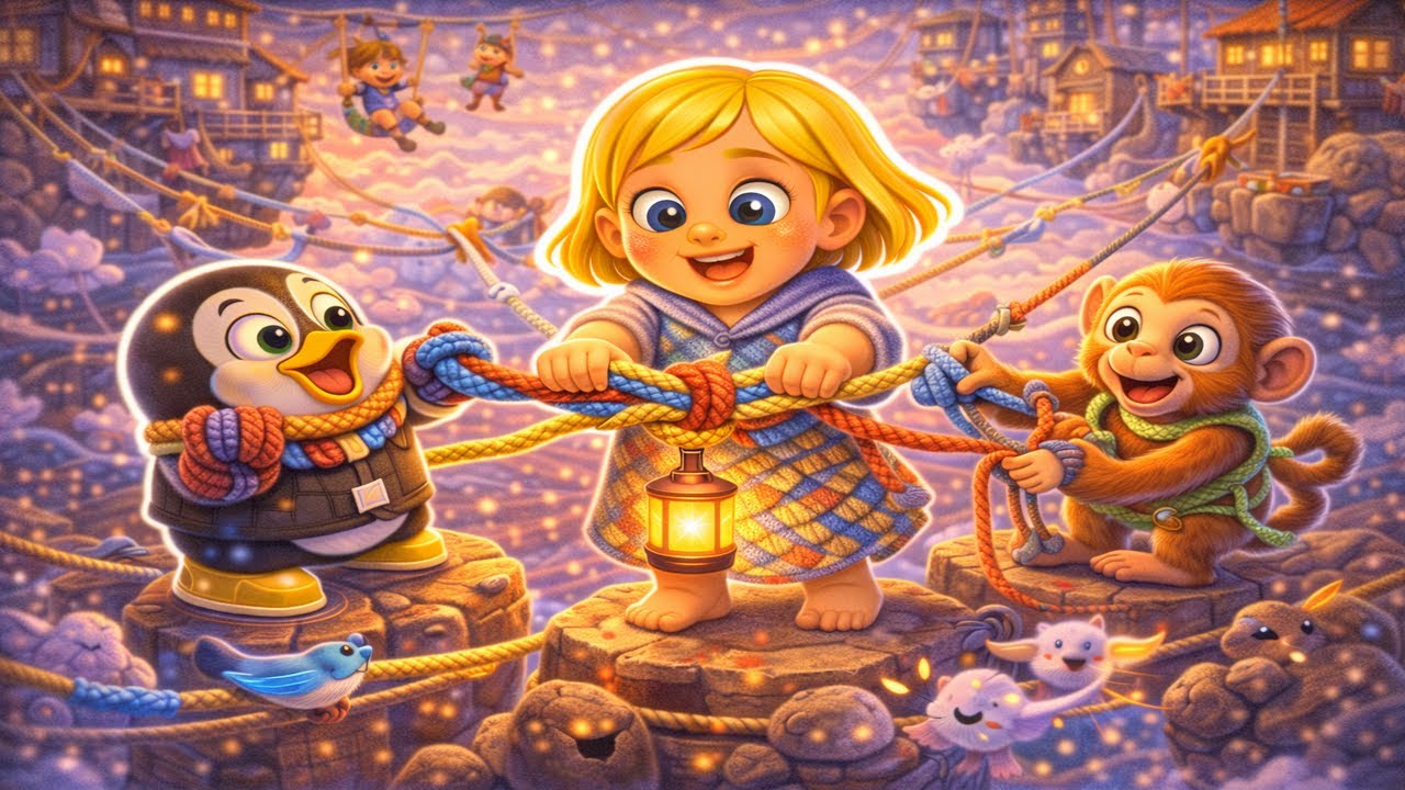 Emma and Chilly Save the Colorful Rope Village 🪢🌈✨