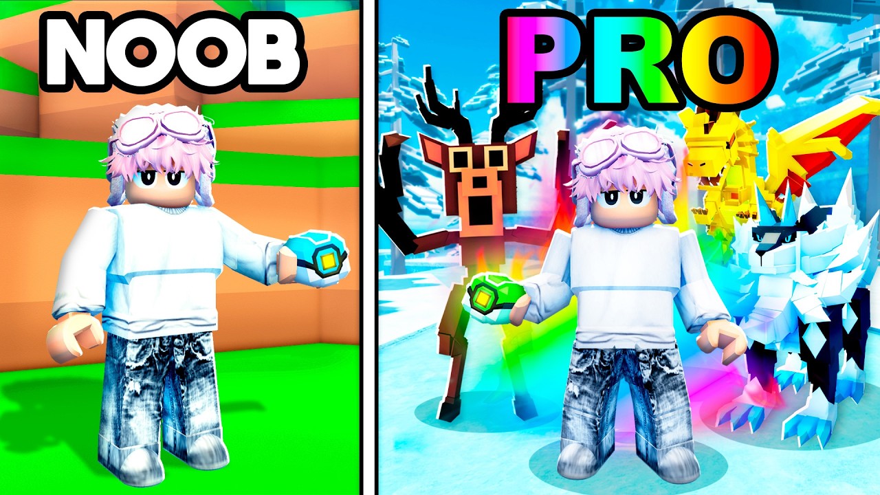 I went from NOOB to PRO in Catch a Monster! (Roblox)