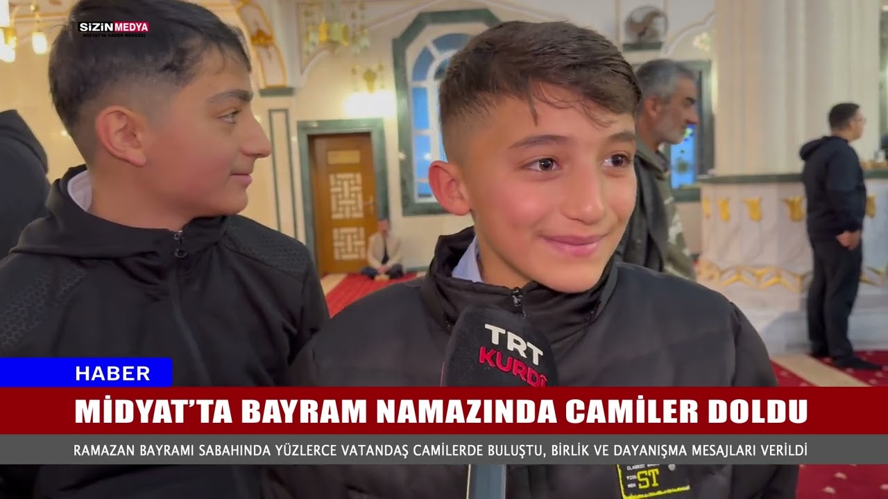 MİDYAT&rsquo;TA BAYRAM NAMAZINDA CAMİLER DOLDU