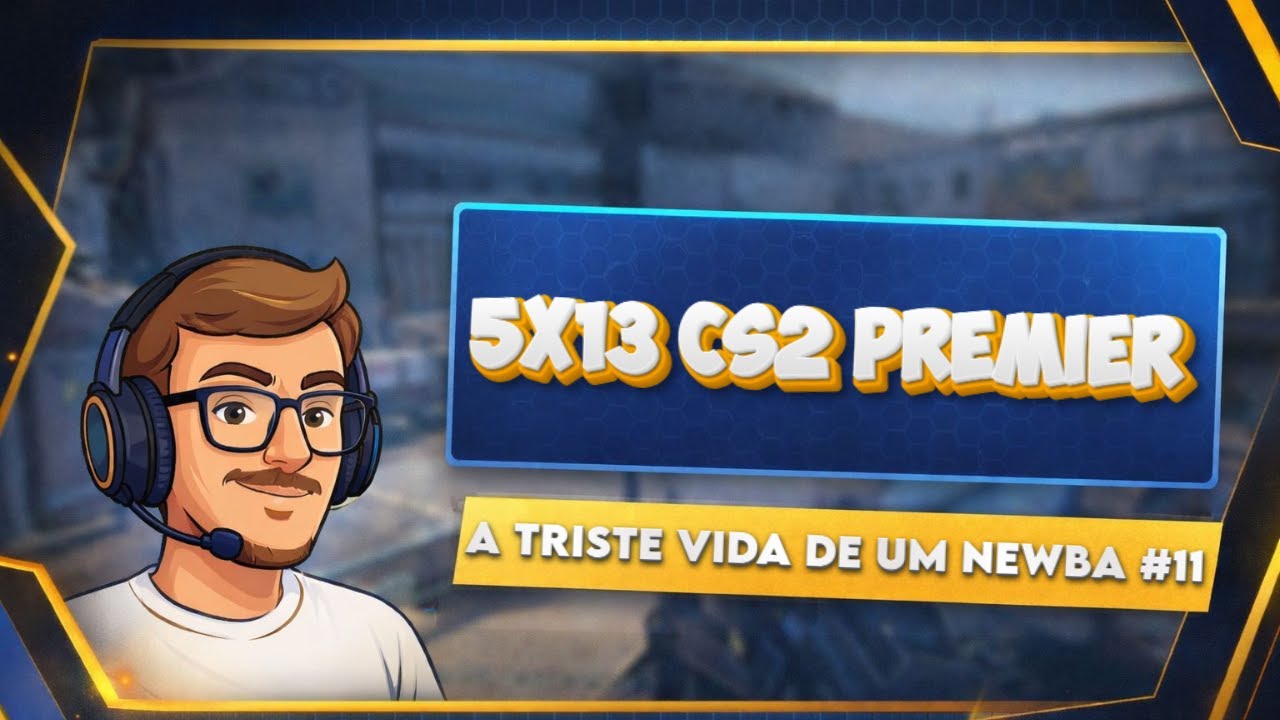 CS2 PREMIER 5x13! Rank caindo, With randoms! Evolução CS2, dia 11! (DERROTA ESTRESSANTE)