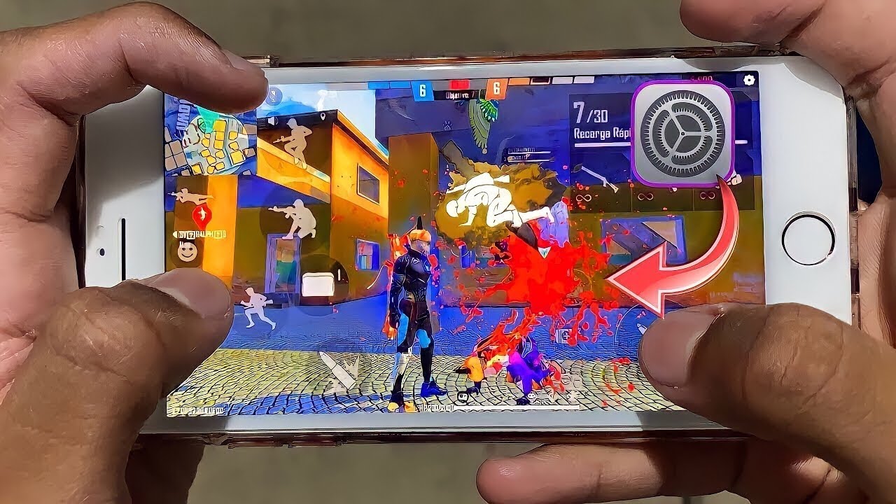 My Settings ⚙️❤️ DPI+HUD+SENSI🚀IPhone 7 Plus👽Free Fire Highlights 🔥✨
