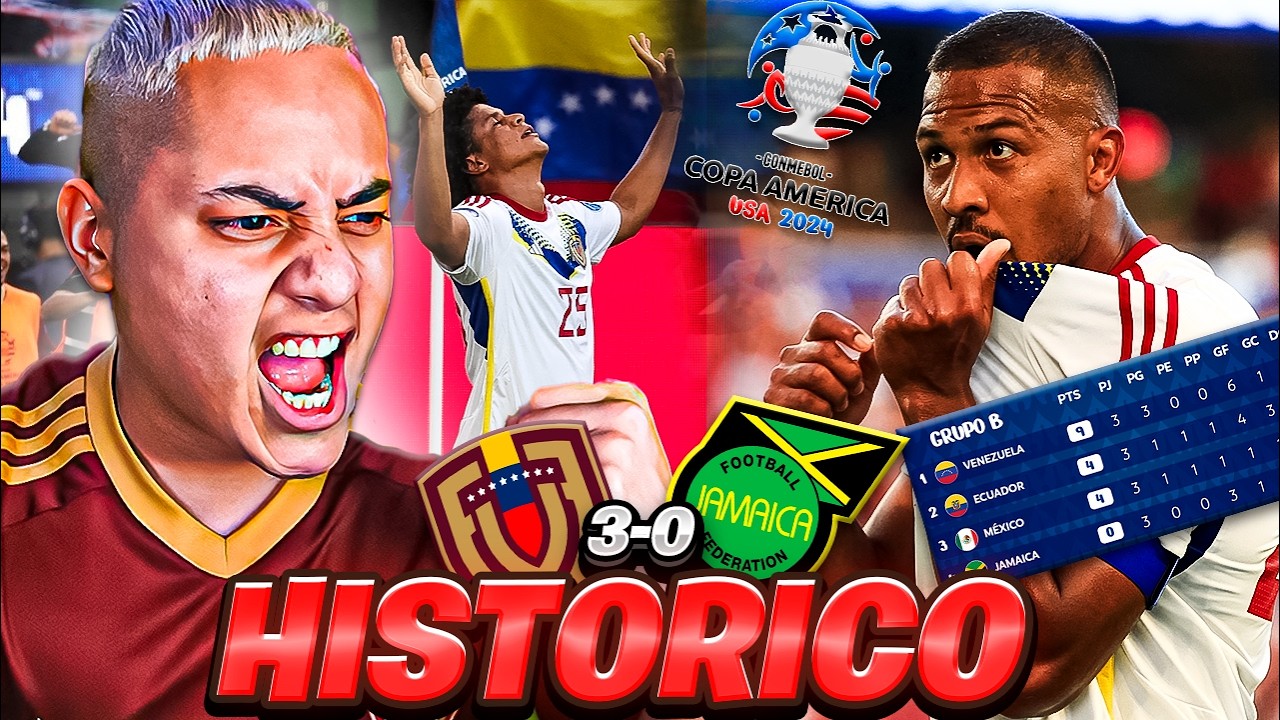 VENEZUELA 3 vs 0 JAMAICA. La vinotinto con puntuación perfecta. Historico 🔥