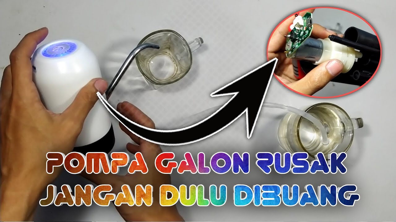 Cara memperbaiki pompa galon mini tidak keluar air agar tarikannya kuat saat menghisap air