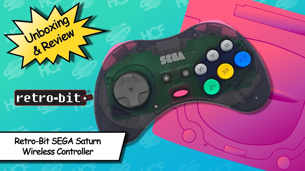 Retro-Bit SEGA Saturn Official 2.4Ghz Wireless Controller | Unboxing & Review