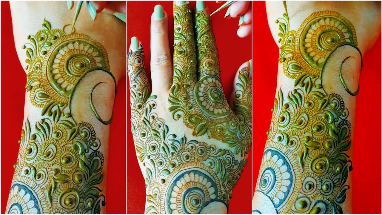 Western Dubai Style Mehndi Design ll Gulf Henna For Back Hand ll New Stylish Mehandi  मेहंदी डिजाइन