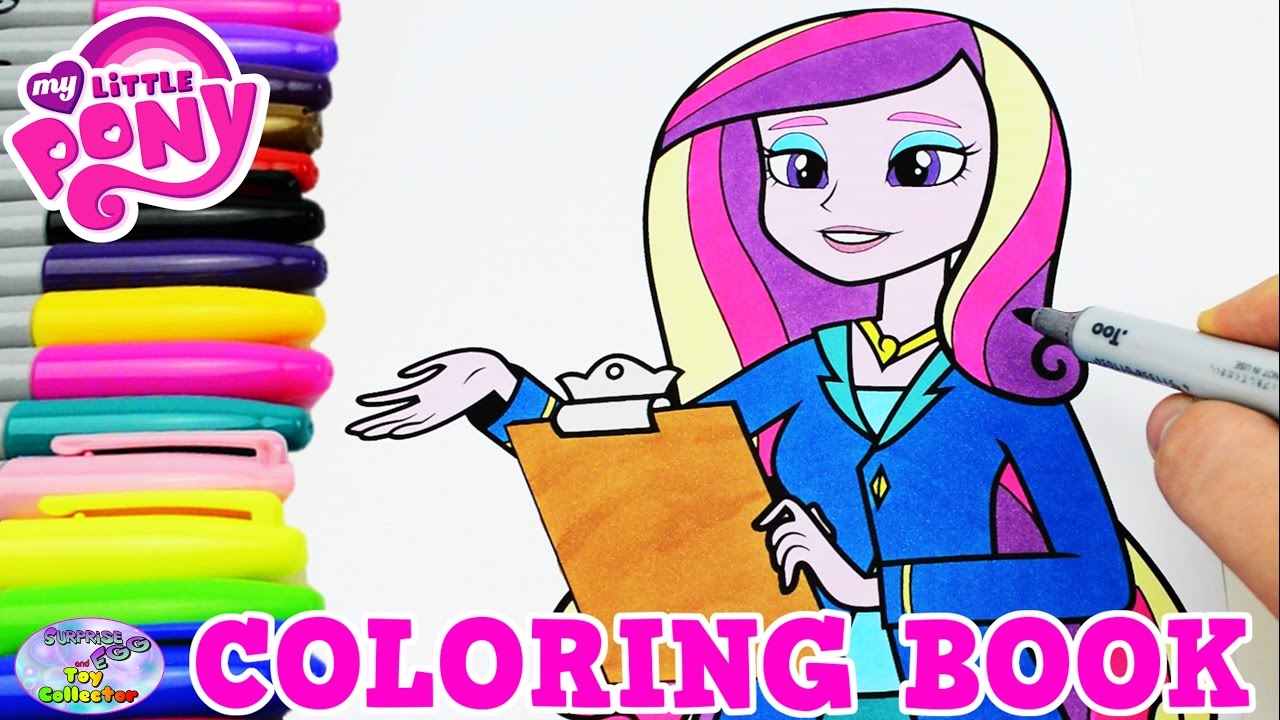 My Little Pony Coloring Book Dean Cadance MLP Princess Episode Surprise Egg and Toy Collector SETC