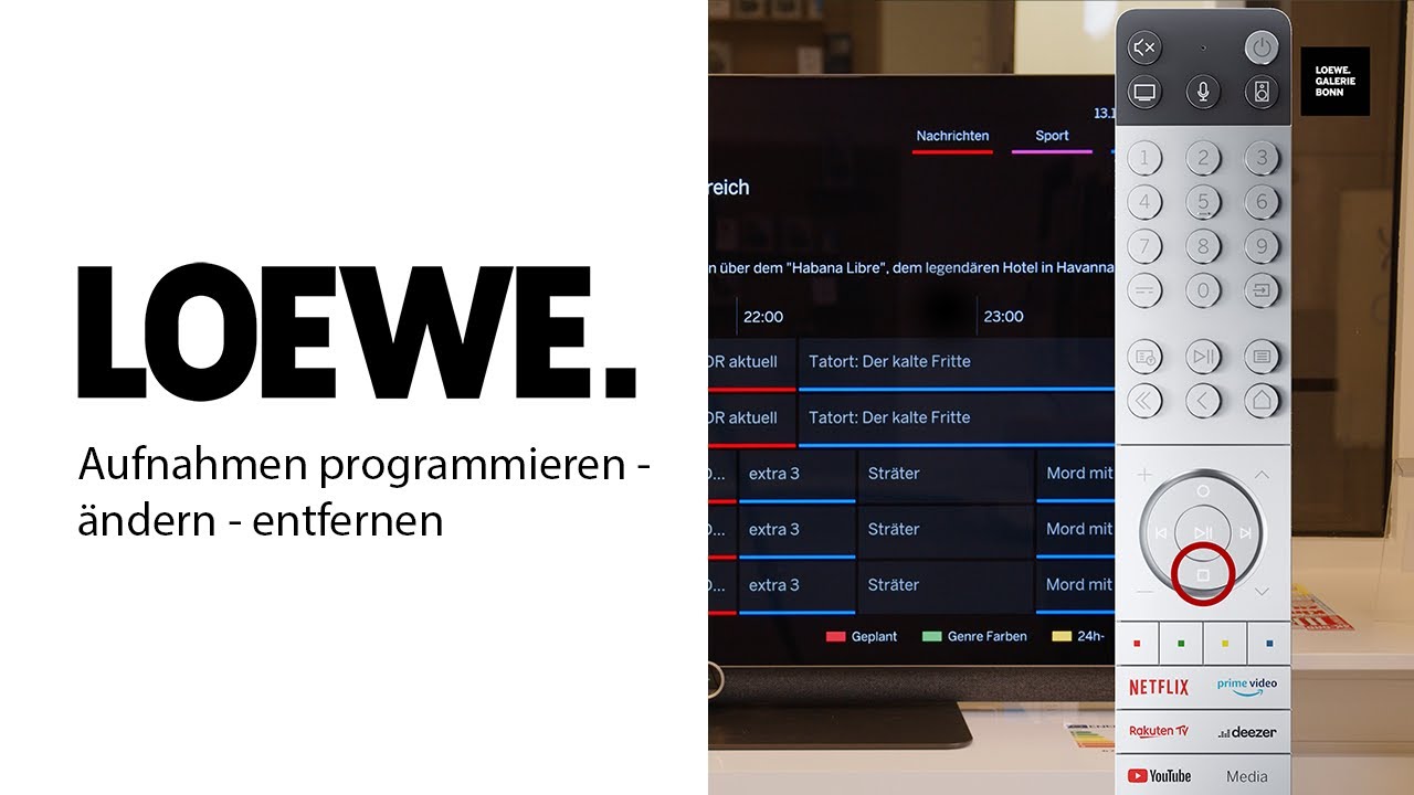 LOEWE | Aufnahmen programmieren | bild i | bild c | EPG (SL7)