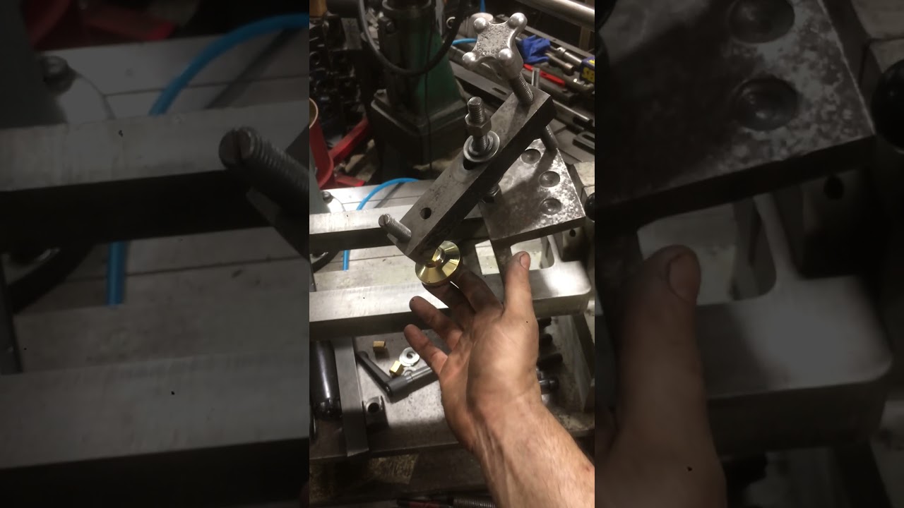 Peterson TCM-25 seat guide machine modifications in progress