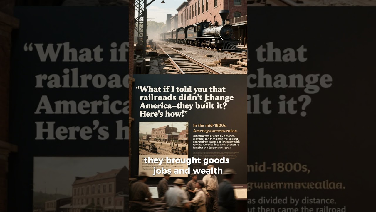 How Railroads Built America: The Untold Story of a Nation on Tracks #history