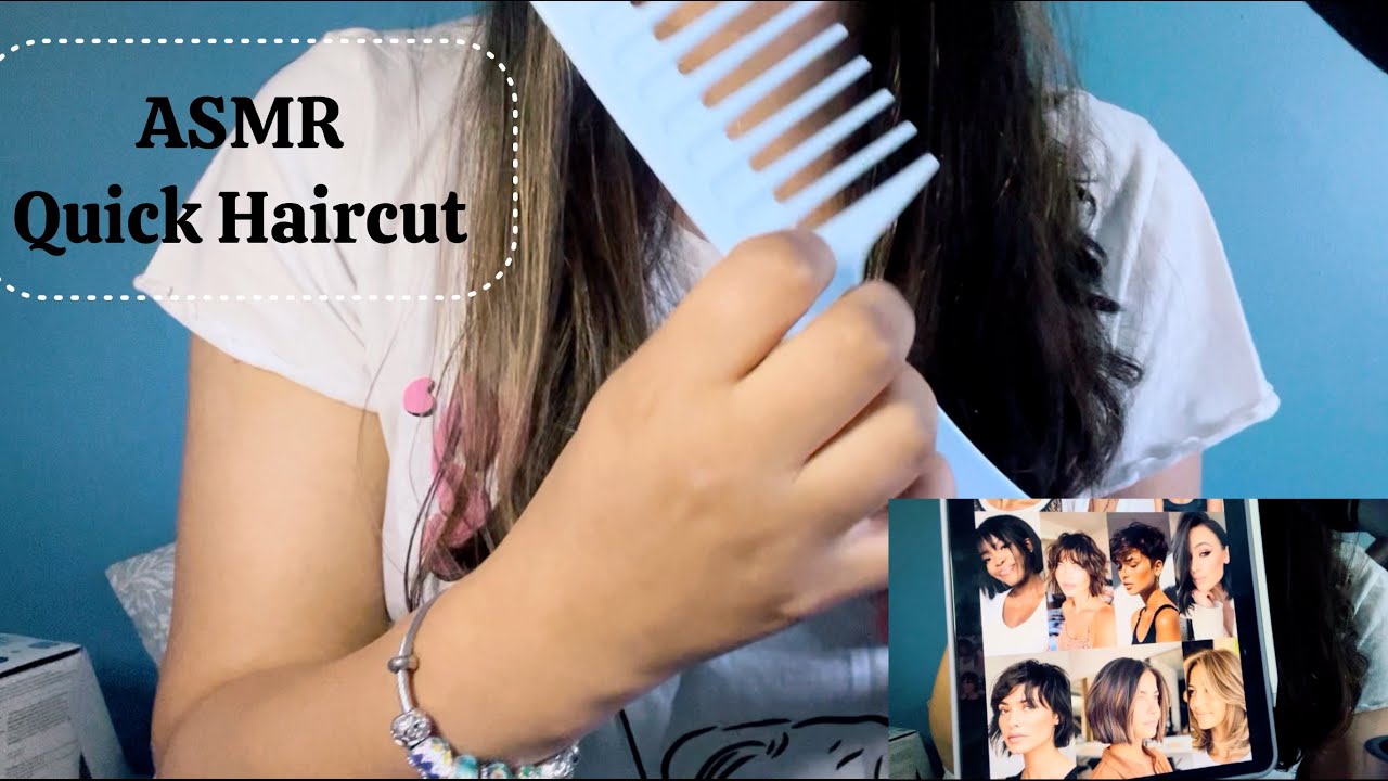Asmr- A Quick haircut for you! #asmr #asmrhaircut #asmrhairplay #haircut #handmovements #asmrvideos