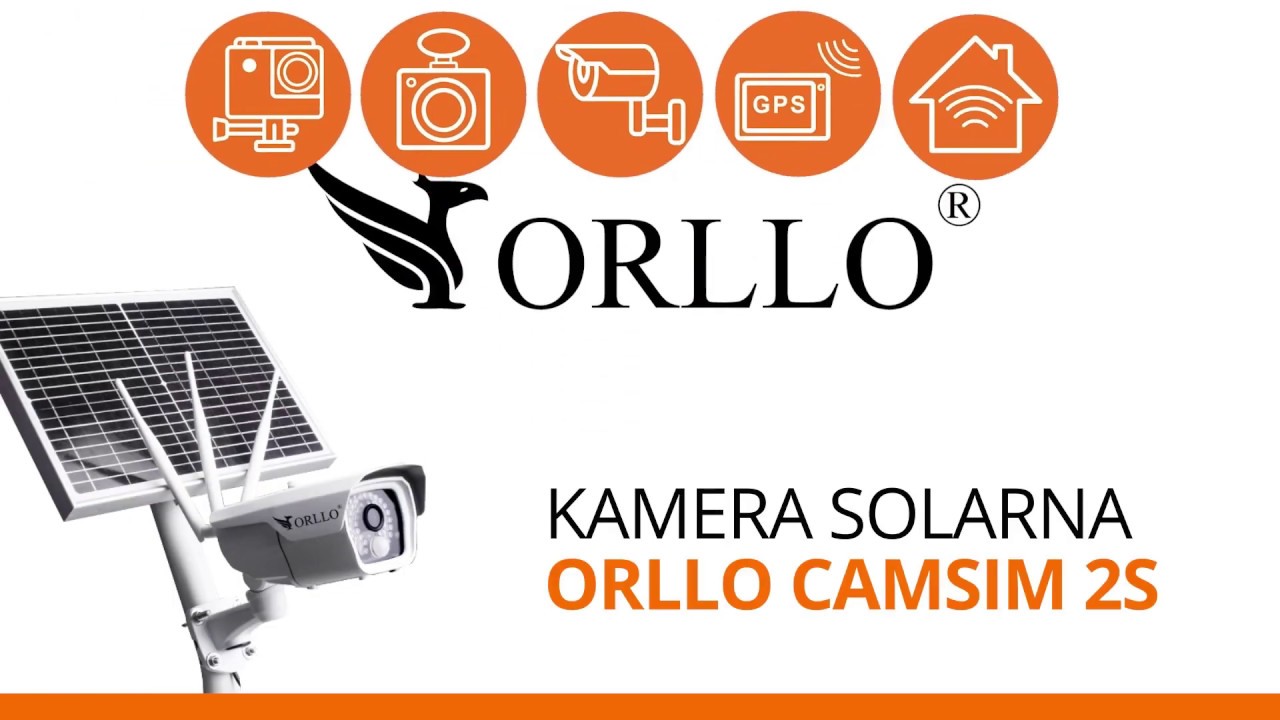 ORLLO CAMSIM 2S Kamera całoroczna Zewnętrzna Gsm IP Wifi  z Bateria Solarną  Monitoring  solarny