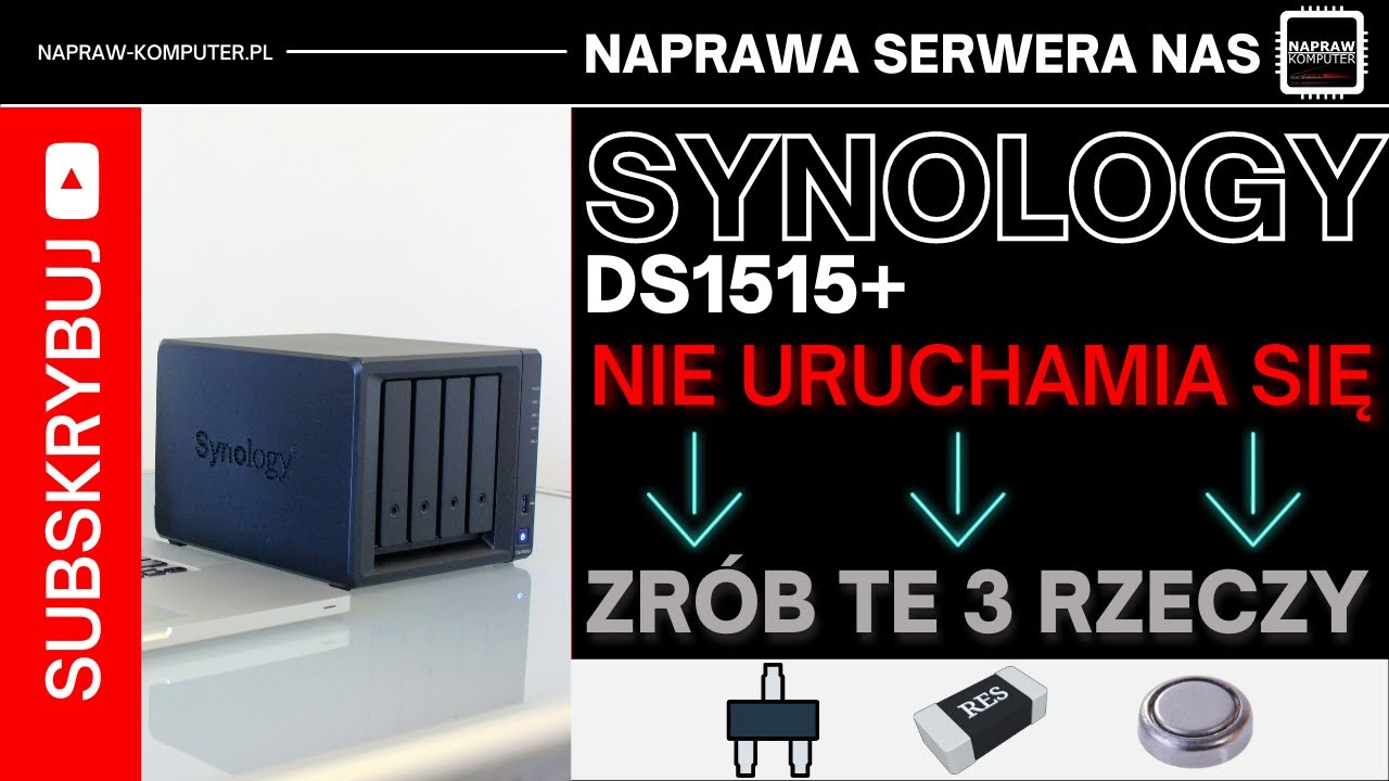 🔥SYNOLOGY DS1515+ NIE WŁĄCZA SIĘ [ DS1515+ no power]🔥