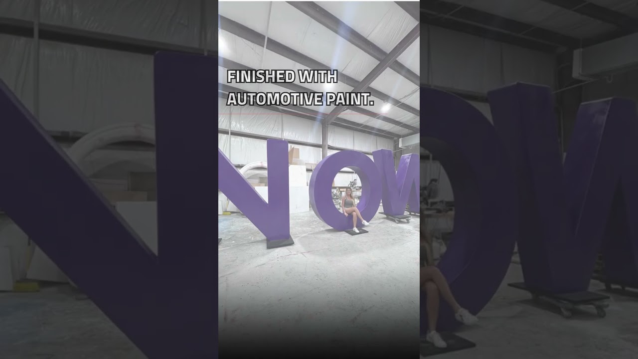 SCULPTING GIANT LETTERS NOW!