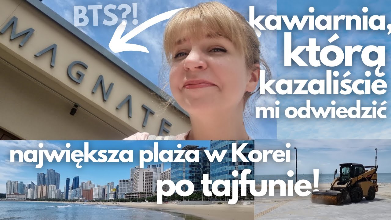 Kawiarnia taty Jimina - kazaliście, to poszłam💜 największa plaża w Korei, jak Koreańczycy plażują?
