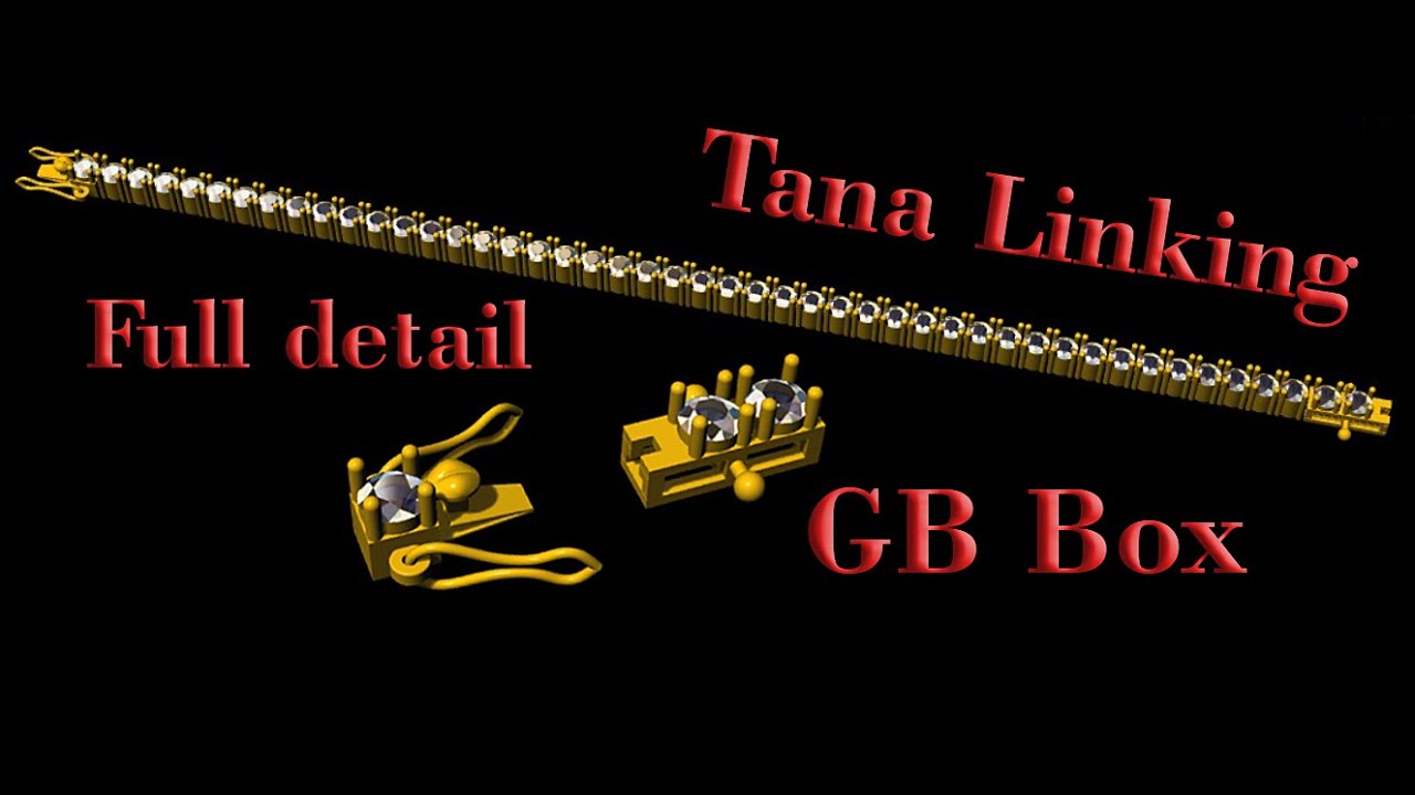 !! Braclete part 1 !! Tana linking !! GB box lock !! #rhinoceros #matrix9 #jewelcad #cad3d #cad #3d
