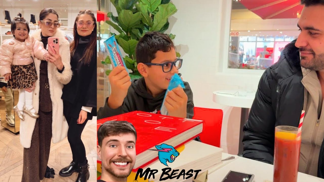 We Went For Luxury Shopping in Bicester 🛍️ & Abir's Reaction On Mr Beast's Chocolate 🍫