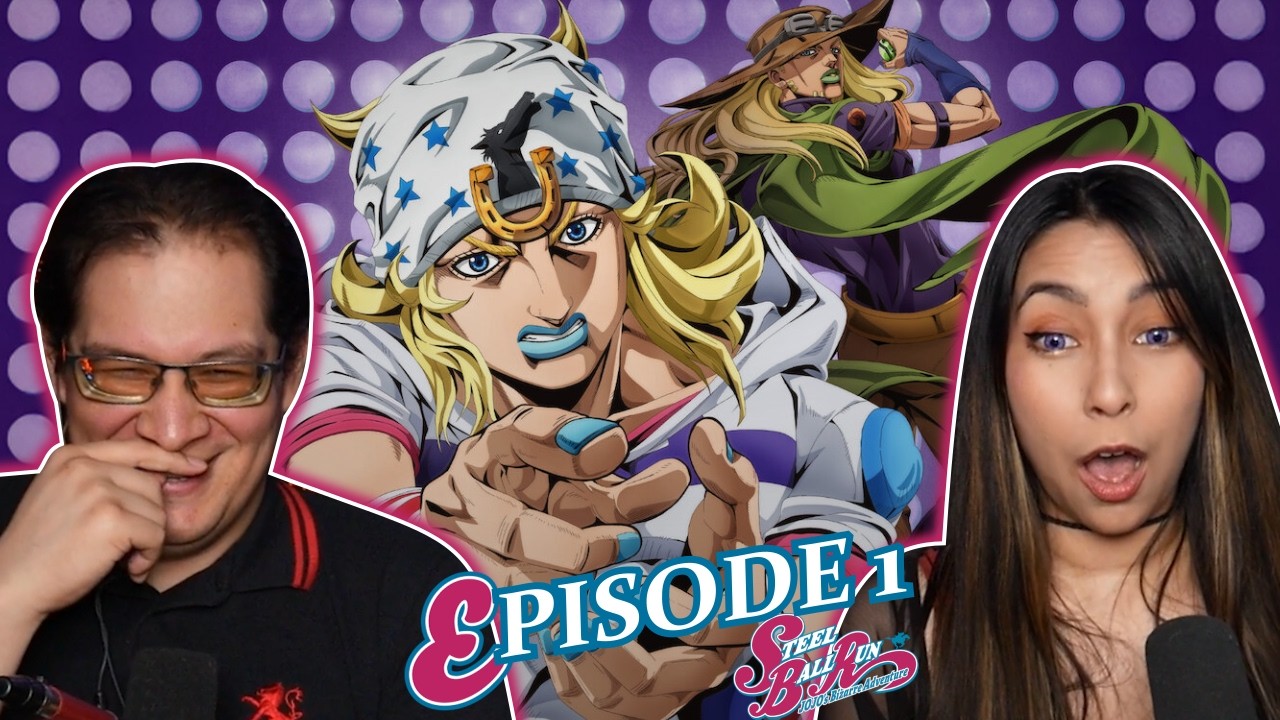БЕЗУМНАЯ ПОЕЗДКА 🏇🏽 | БЕГ ПО СТАЛЬНОМУ ШАРУ Реакция на 1 серию JoJo's Bizarre Adventure!!