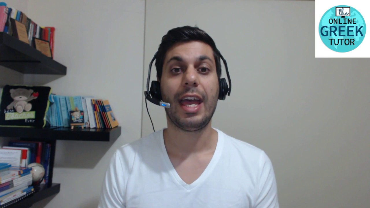 Greek video lesson 5: Two nouns with different meaning in singular and plural