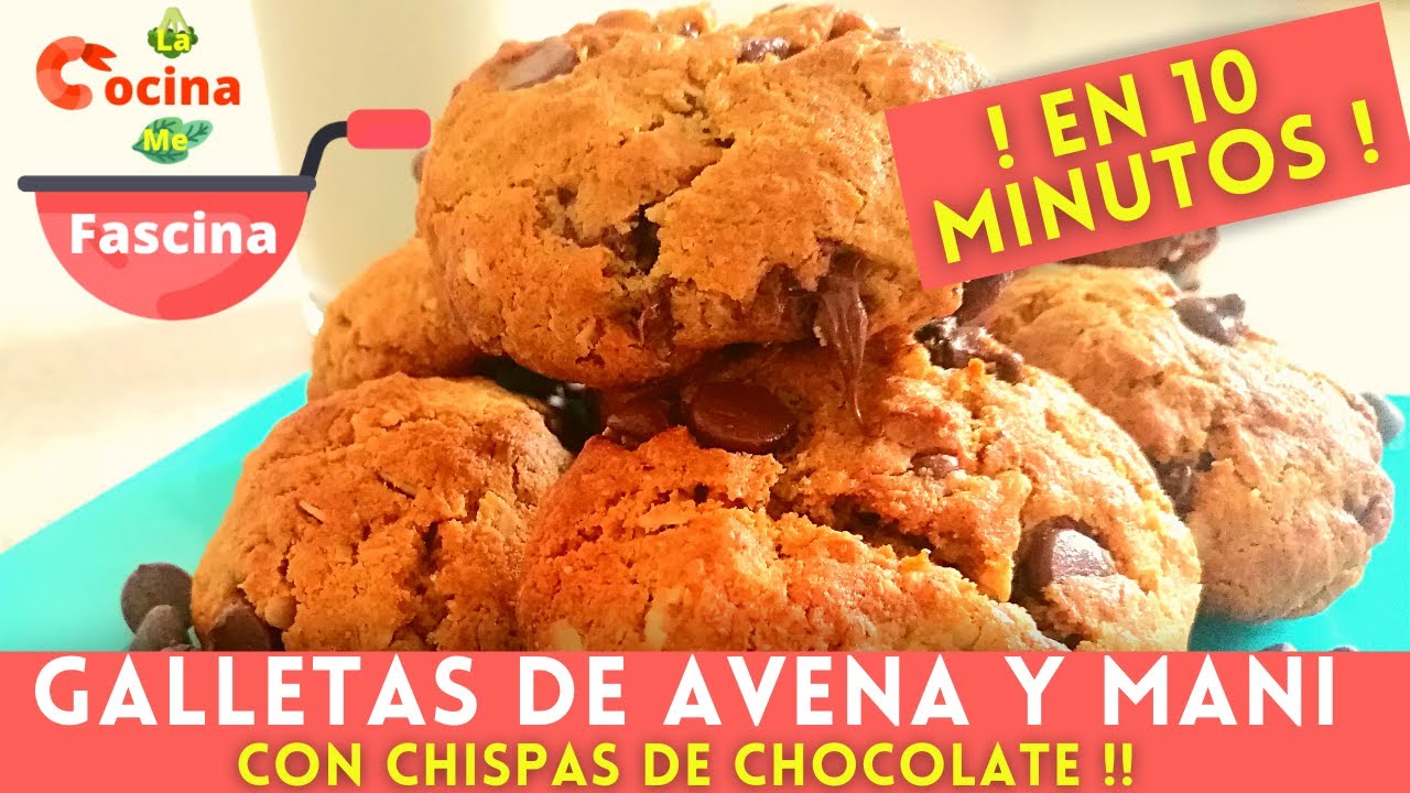 Galletas De Avena Con Crema De Cacahuate | FACILES Y RAPIDAS