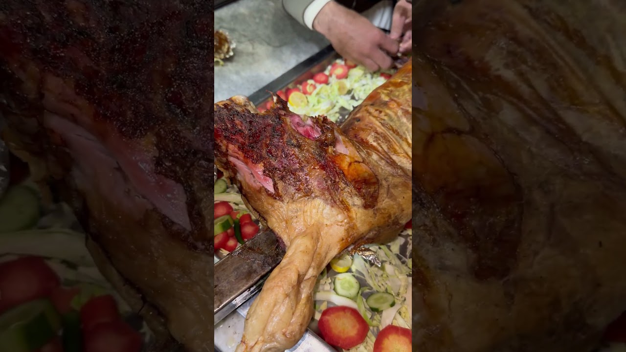 Whole Lamb Roast With Rice | Afghani Pulao #shortsfeed