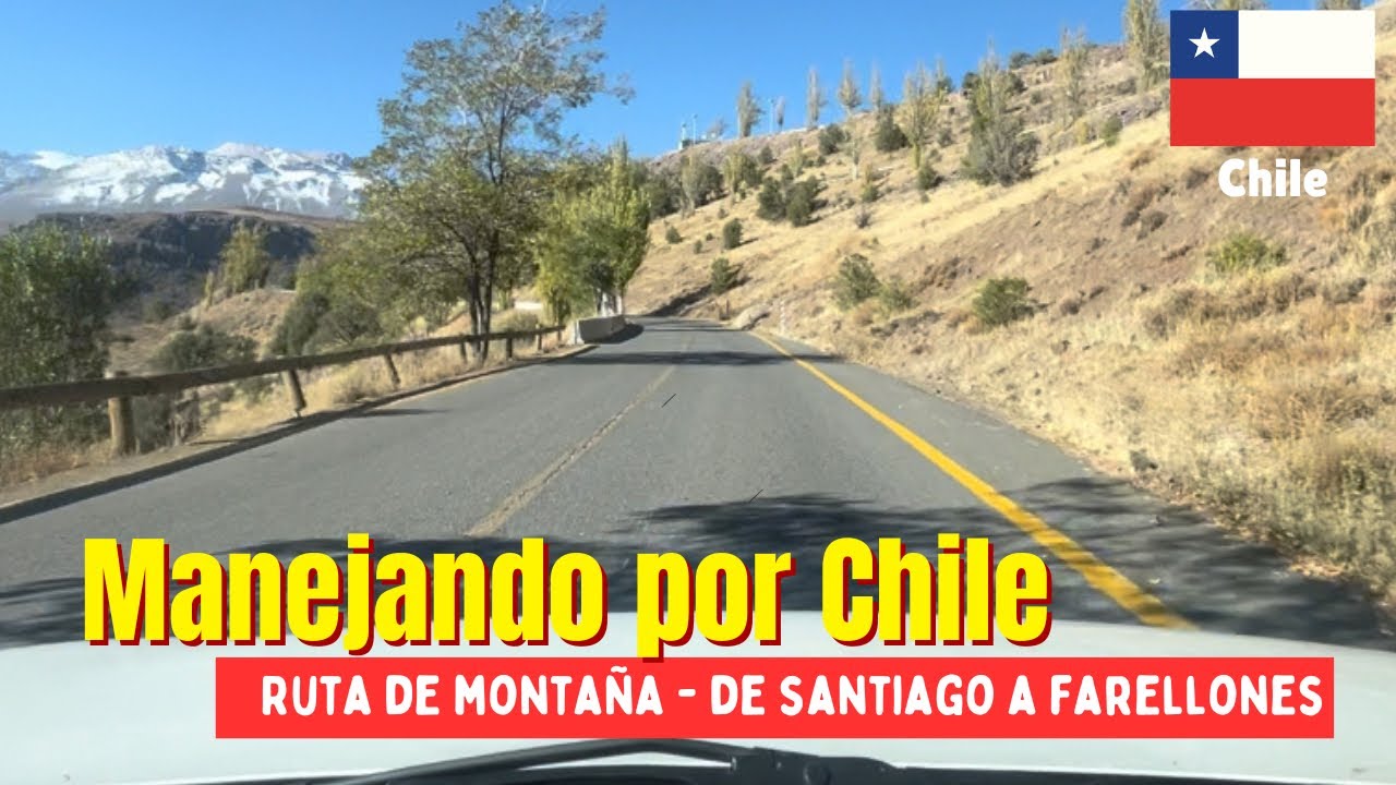 MANEJANDO POR CHILE (RUTA DE ALTA MONTAÑA) - De Santiago a Farellones 🏔️🇨🇱