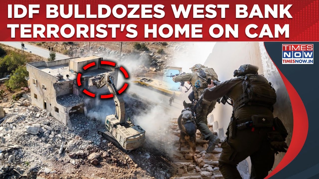 IDF Razes Palestinian Terrorist's Home: On Cam - Israel Bulldozers, Troops' Fierce West Bank Op