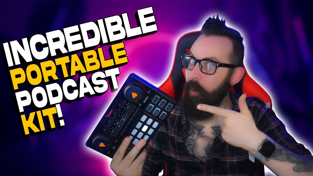 INCREDIBLE Portable Podcast Studio (AU-AM200-S1 Review)