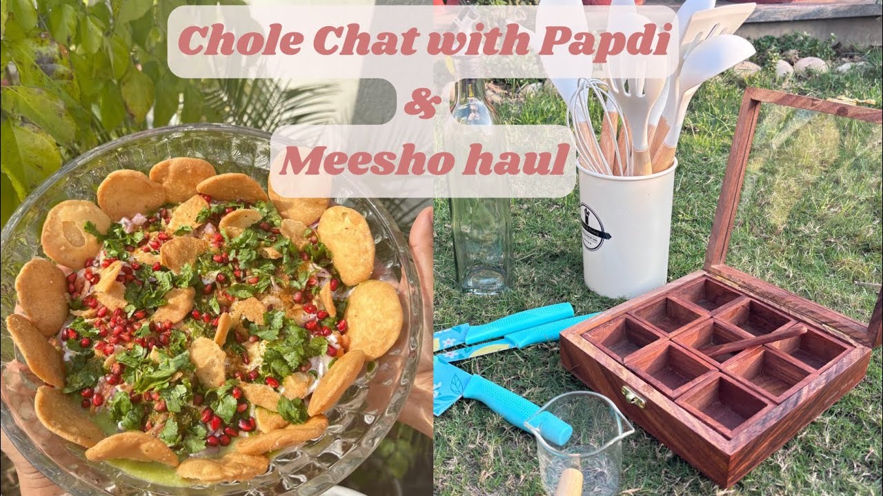 Ramadan Special | Chole Papdi Chat | Meesho kitchen finds