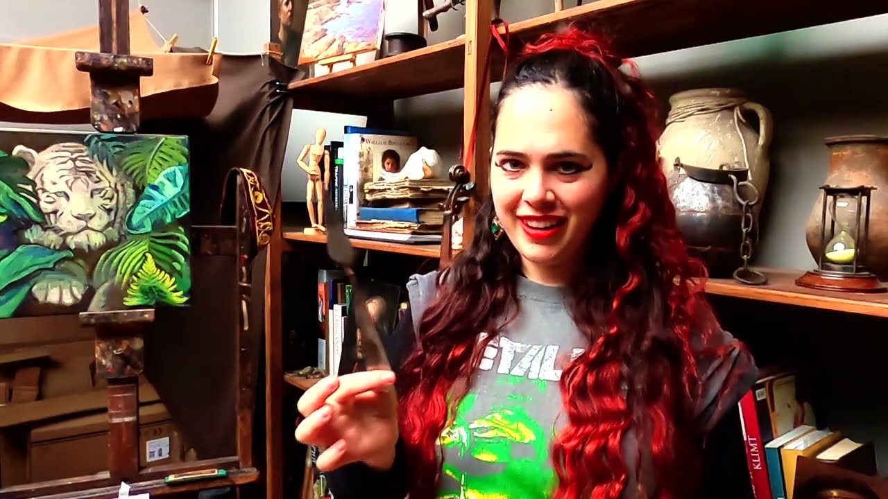 Palette Mixing - How to Mix a Green Scale with Oil Paint.