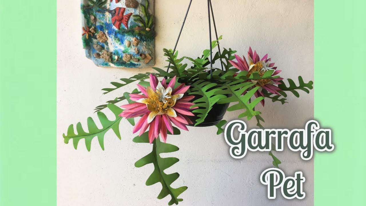 COMO FAZER O CACTO-SIANINHA COM GARRAFA PET🌿