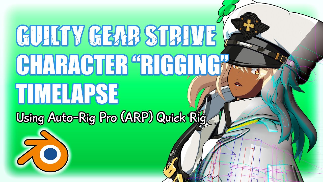 [Blender] Guilty Gear Character Rigging Time-lapse
