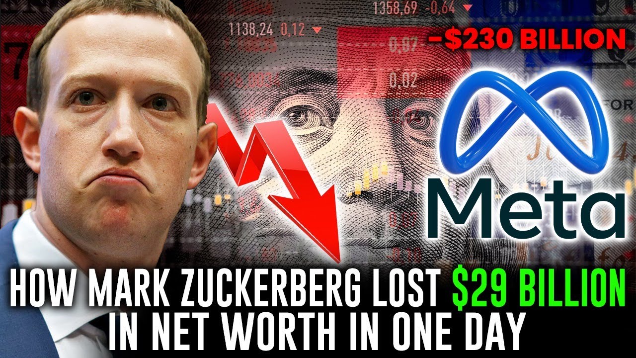 THE META STOCK CRASH | HOW MARK ZUCKERBERG LOST $29 BILLION IN NET WORTH IN ONE DAY |