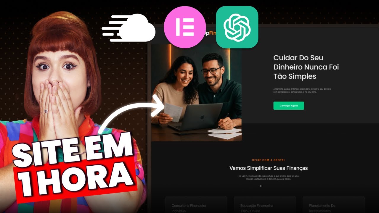 Crie seu site em 1 hora usando Hospedagem Cloud + Elementor + ChatGPT