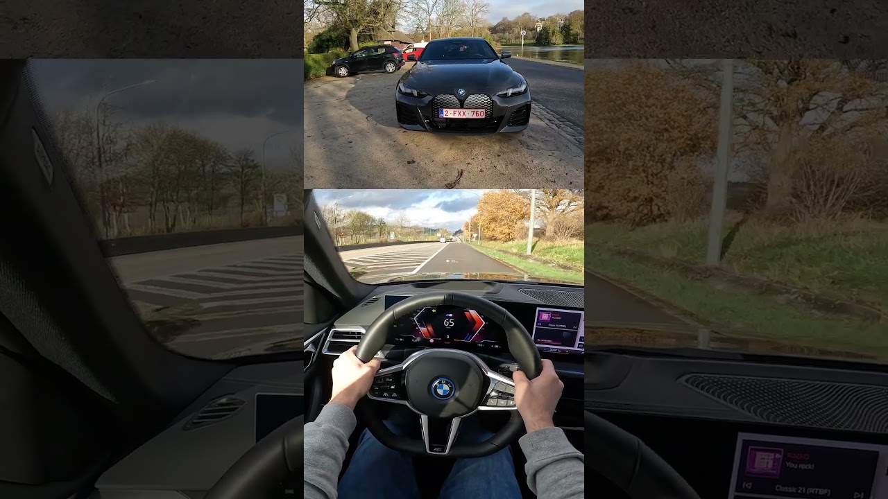 NEW BMW i4 eDRIVE40 340 HP ACCELERATION 0-100 KM/H IN 5,6 SEC!