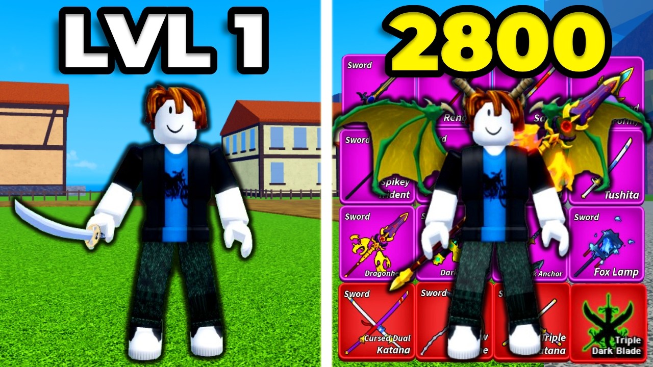 Noob To Max Collecting EVERY SWORD In Blox Fruits