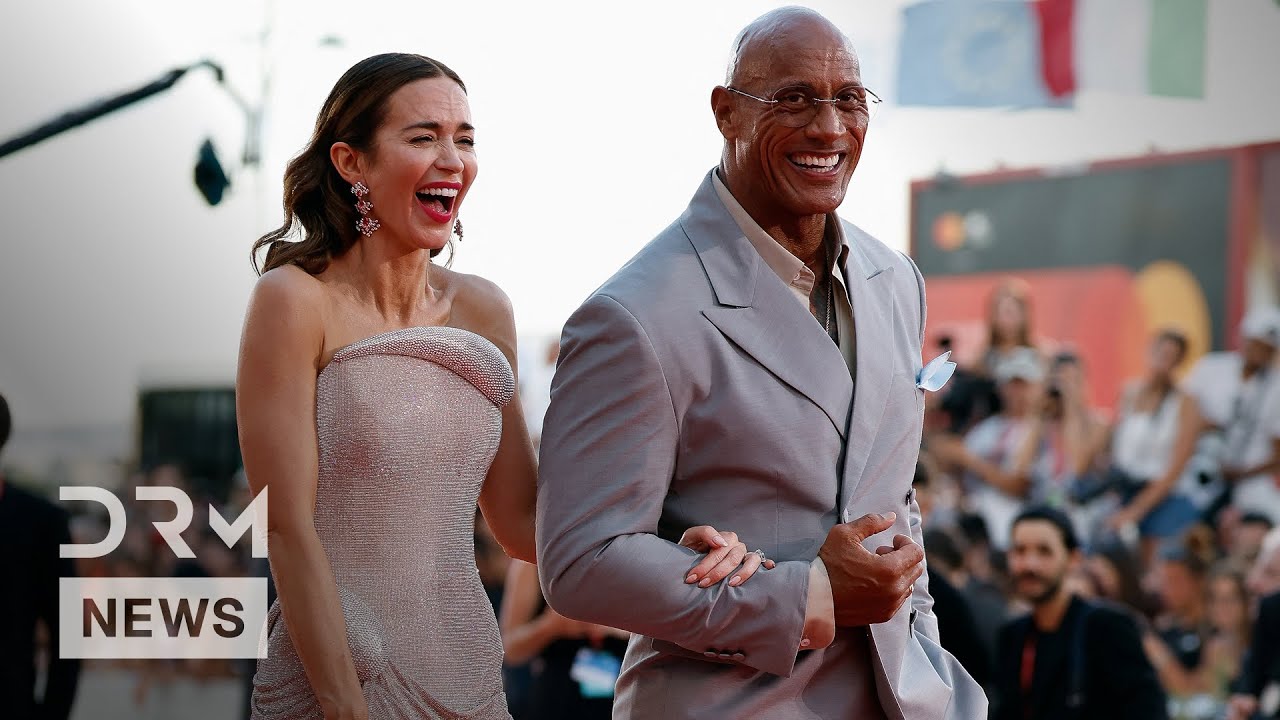 Dwayne Johnson & Emily Blunt Shine at Venice Film Festival | The Smashing Machine Premiere | AA1N