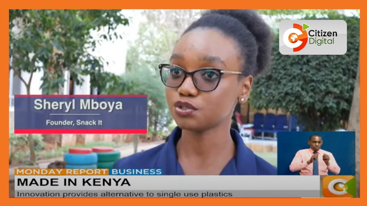 Made in Kenya | University student making edible plates and cups