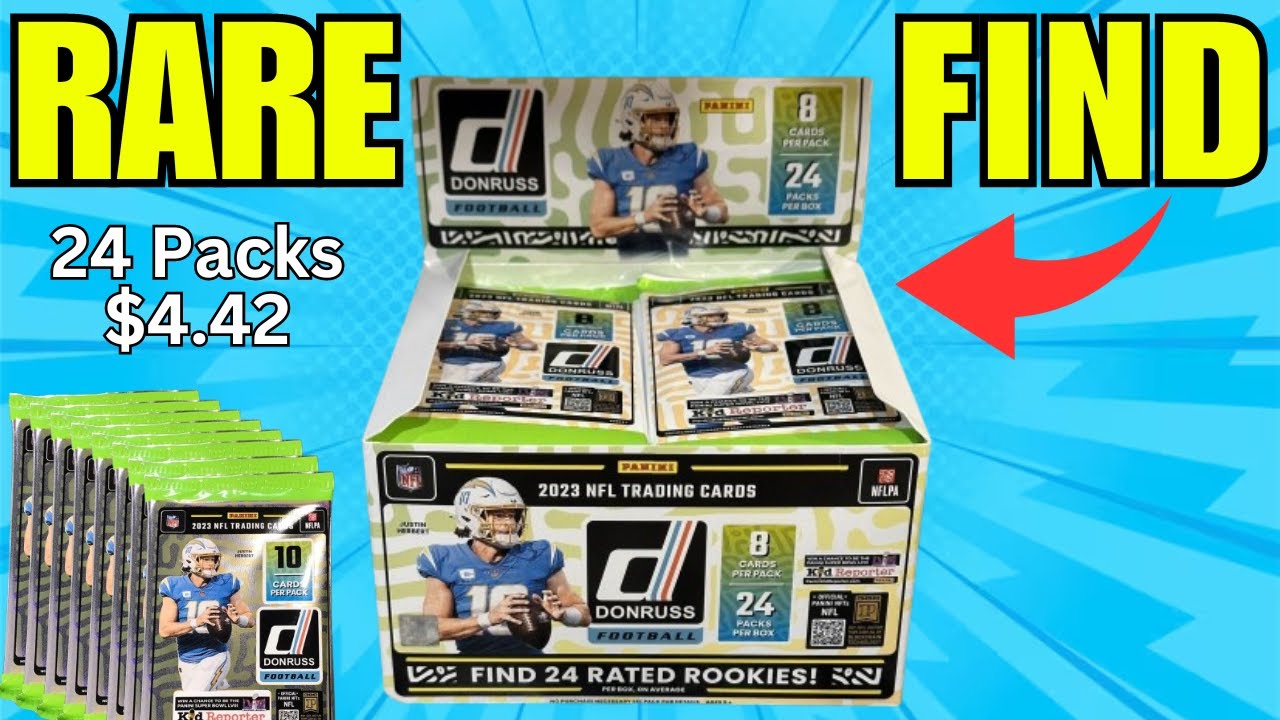 ONLY $4.42 A PACK! 2023 DONRUSS FOOTBALL RETAIL BOX REVIEW! GOOD PRODUCT?