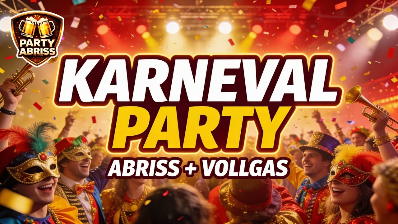 🎭 KARNEVAL PARTY ABRISS | Vollgas Hits für die ganze Nacht (1 Stunde)