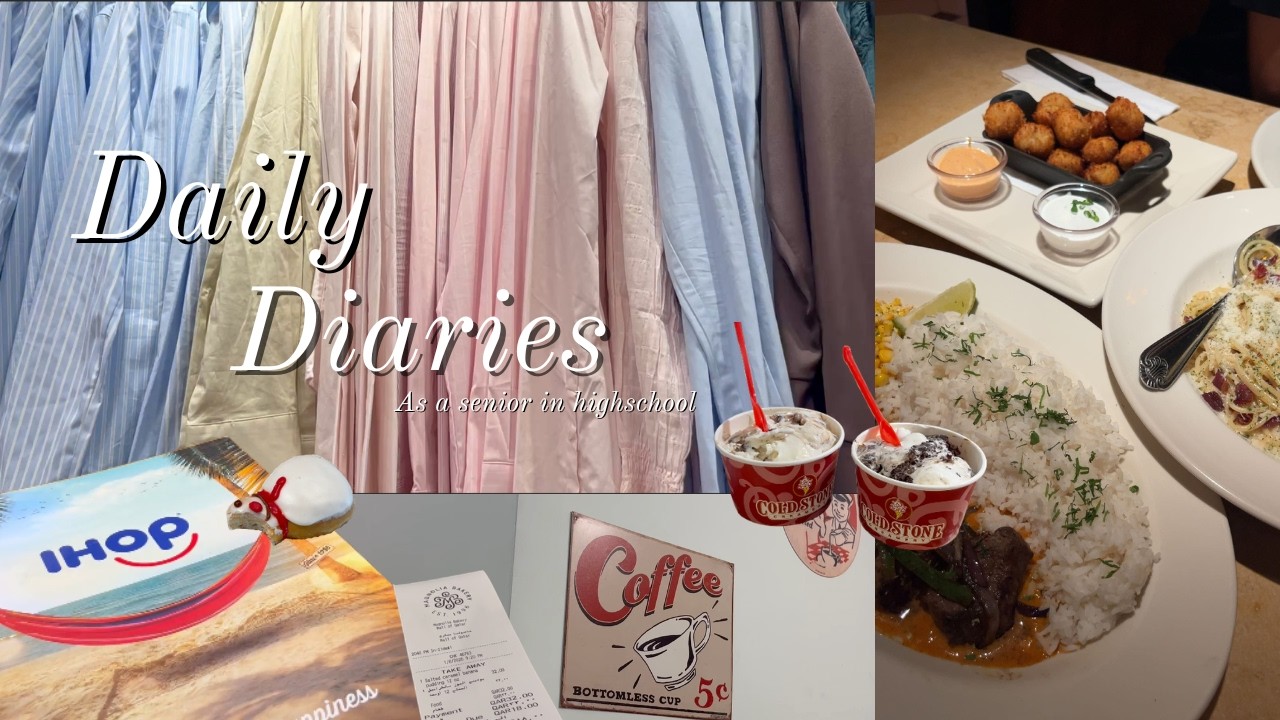 Daily Diaries 🪷|| Shopping, Ice skating, yummy food and more !