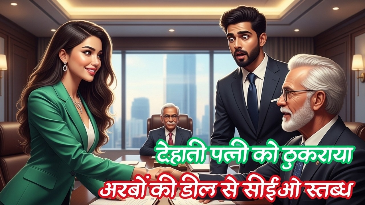 विदेश से लौटे पति ने तलाक माँगा, पर गंवार पत्नी ने ससुर के लिए अंग्रेजी में अरबों की डील पक्की की
