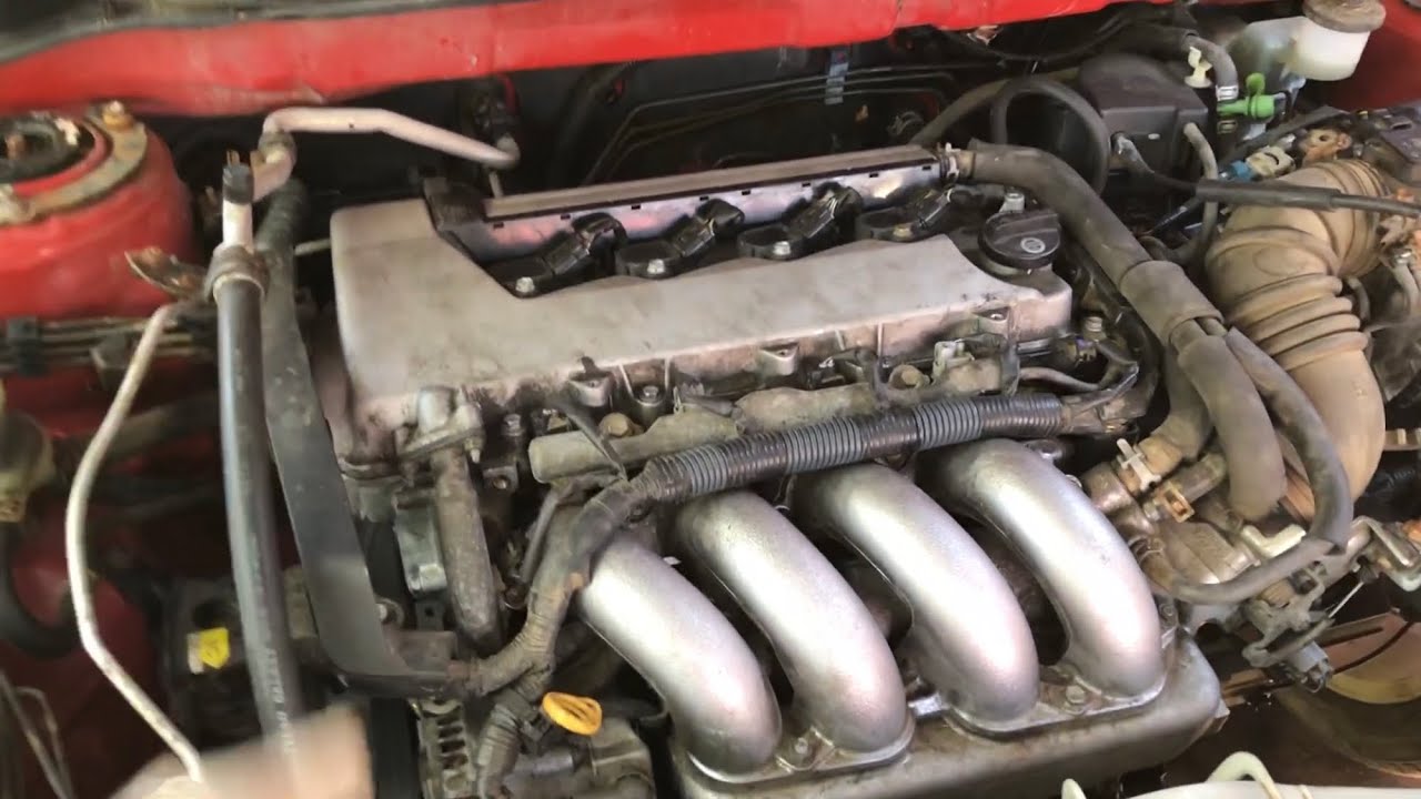 Installing a 2zz and c60 in the red Matrix XRS…Will it start?